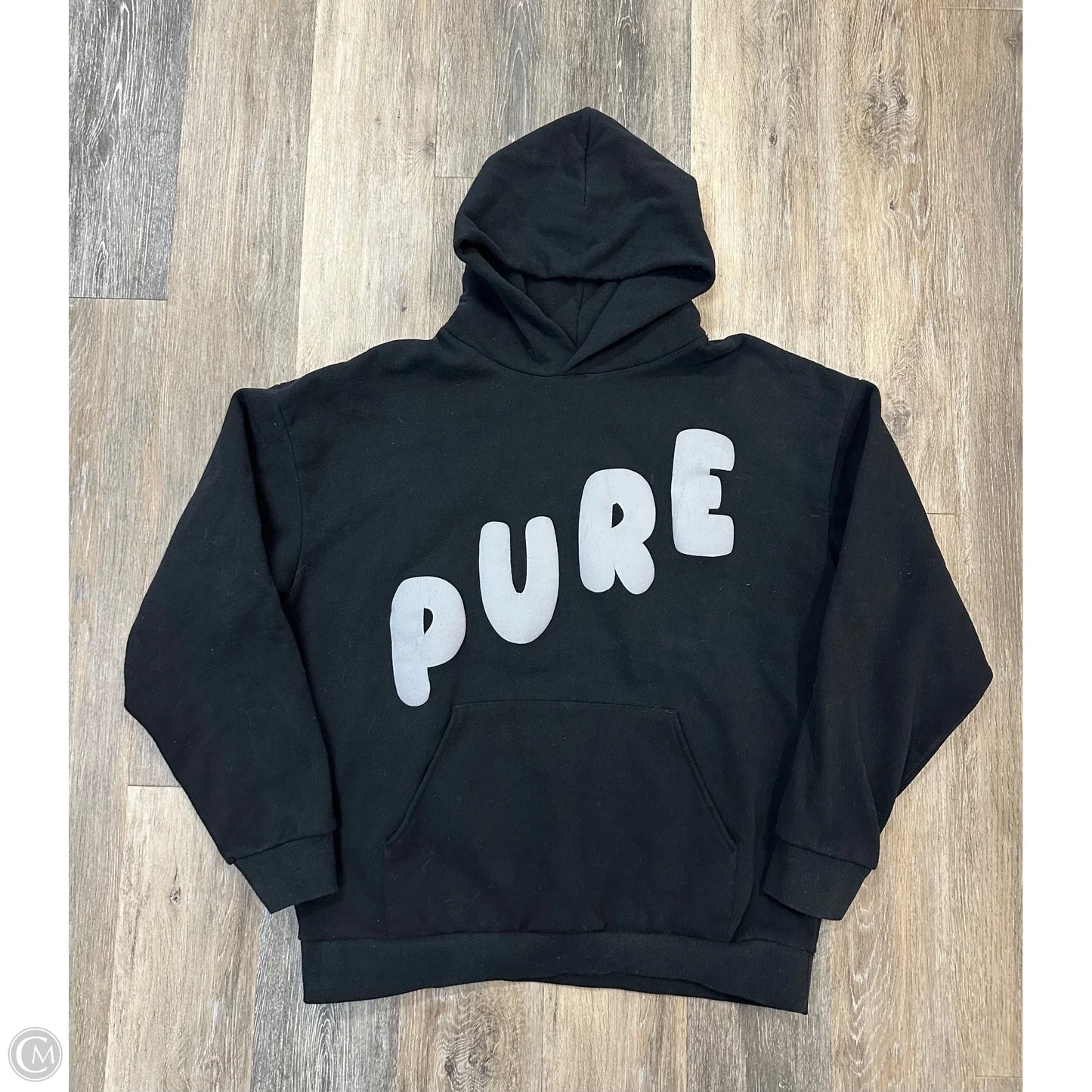 Athletic Sweatshirt Hoodie By Purely Legend In Black, Size: Xxl