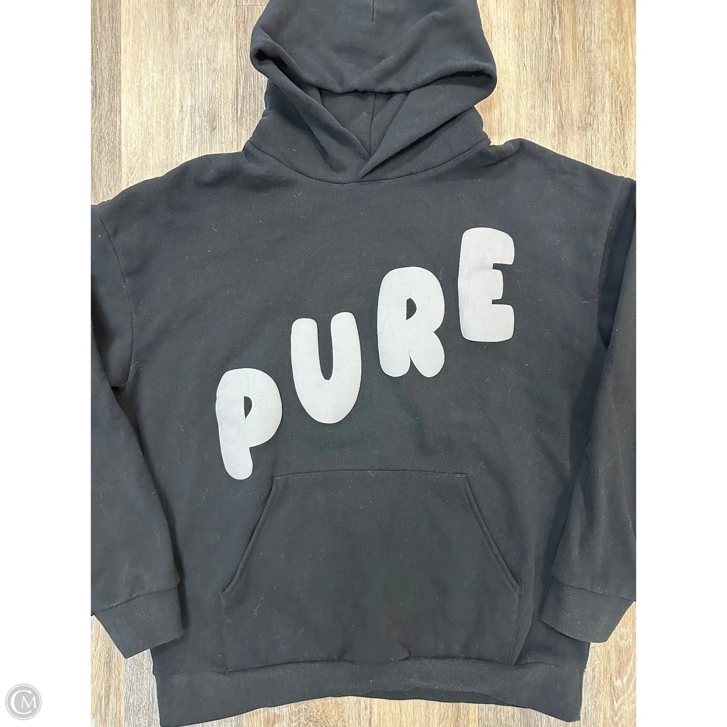 Athletic Sweatshirt Hoodie By Purely Legend In Black, Size: Xxl