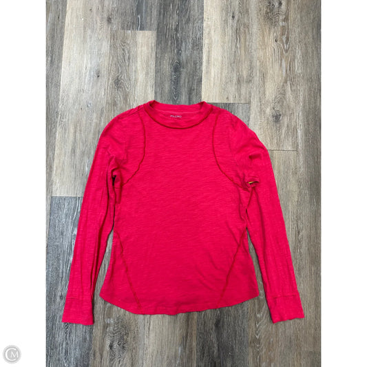 Top Long Sleeve By Pilcro In Red, Size: M