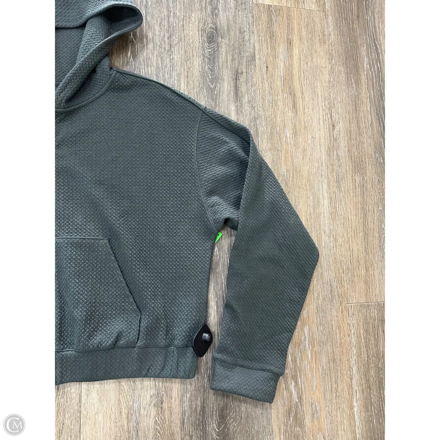 Athletic Sweatshirt Hoodie By 7 Diamonds In Grey, Size: M