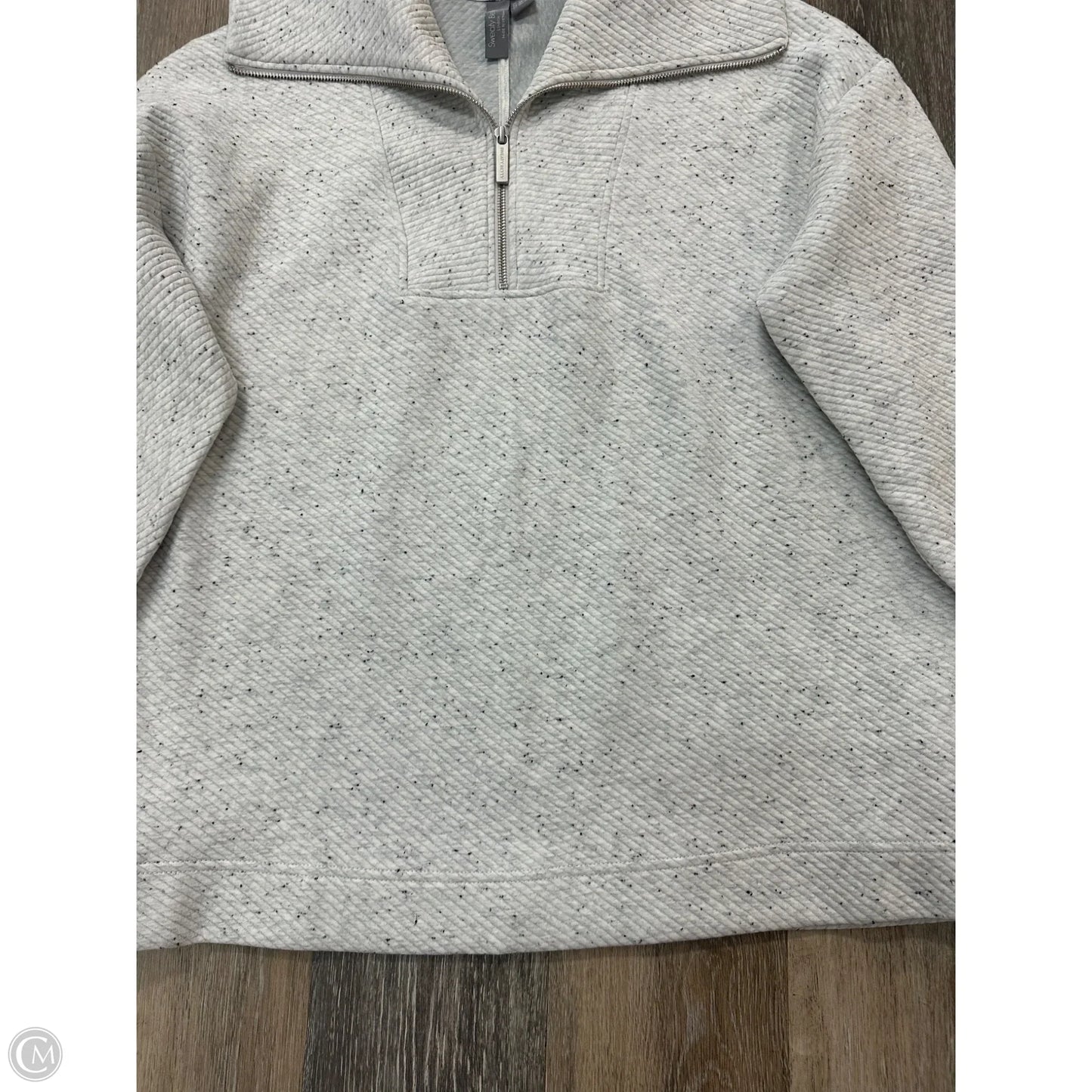 Athletic Sweatshirt Collar By Sweaty Betty In Grey, Size: 12