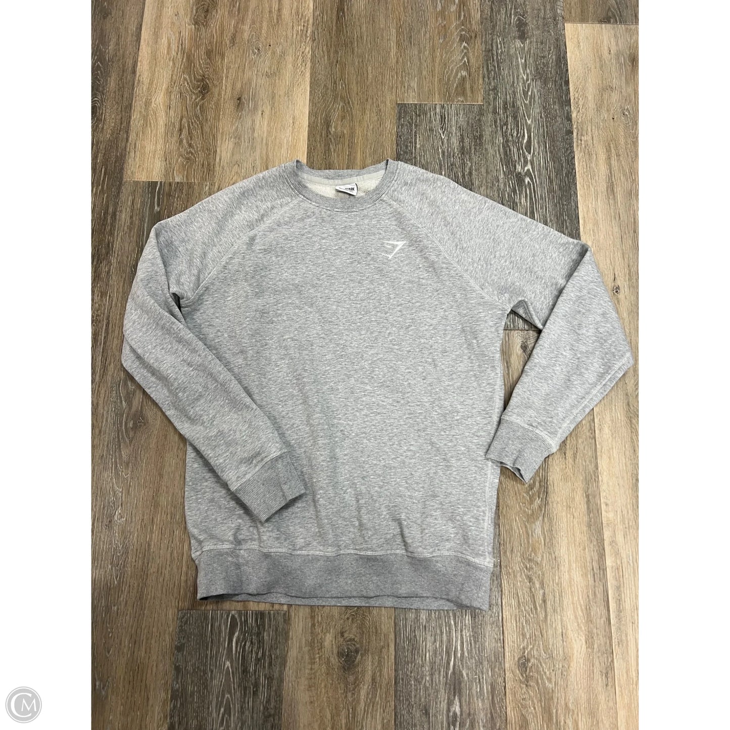 Athletic Sweatshirt Collar By Gym Shark In Grey, Size: S
