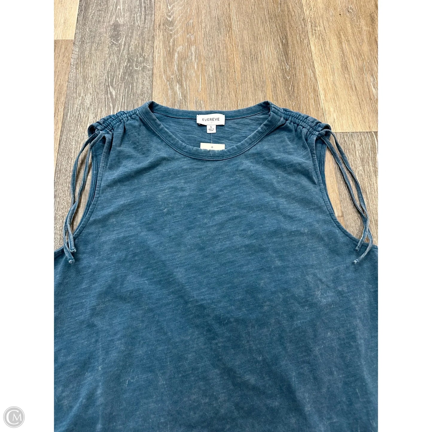 Top Sleeveless By Evereve In Blue, Size: L
