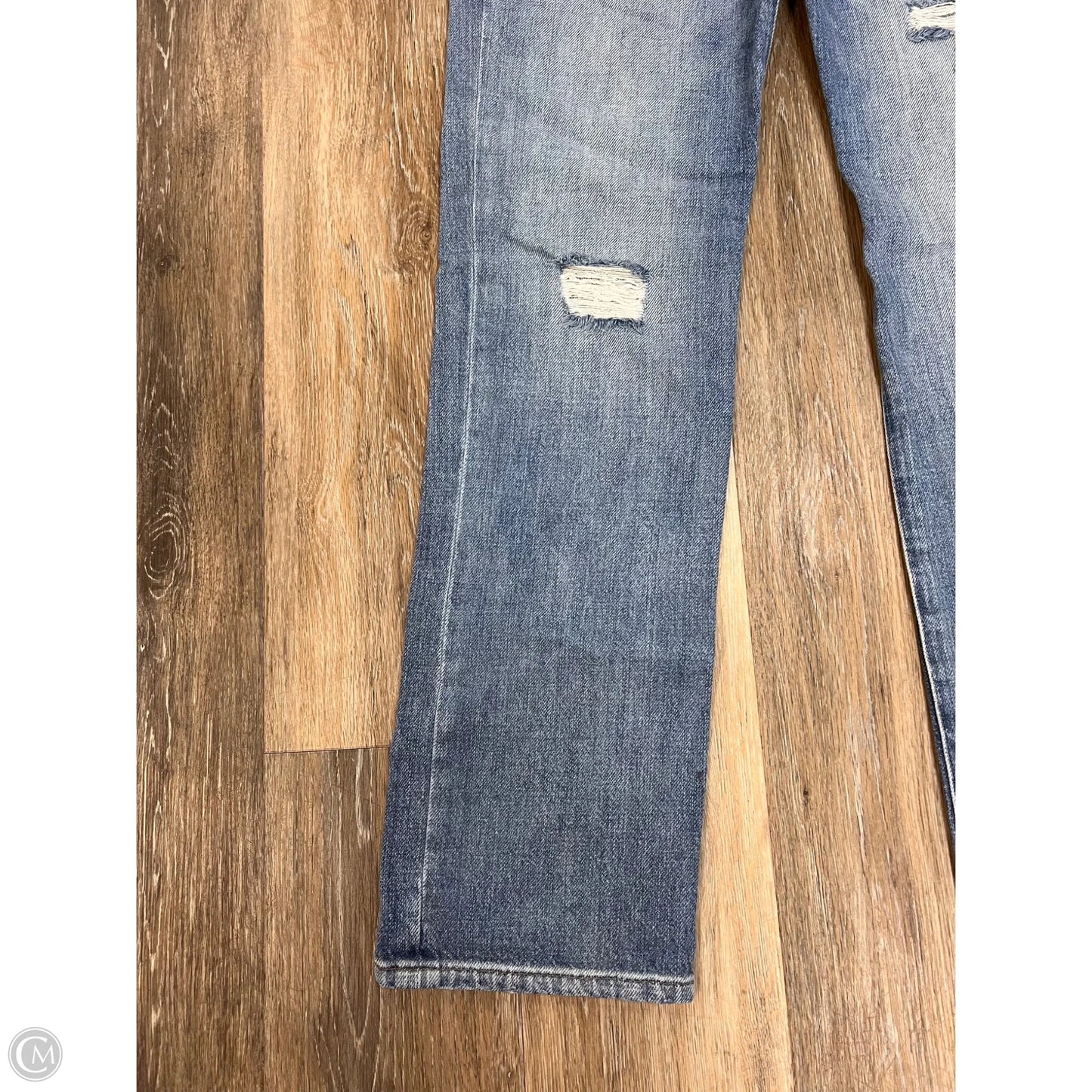 Jeans Straight By Frame In Blue Denim, Size: 2/26