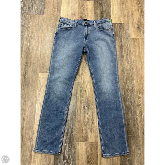 Jeans Straight By Paige In Blue Denim, Size: 16