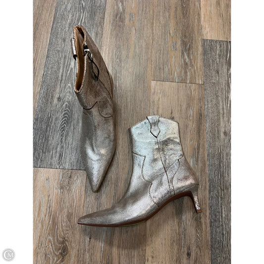 Boots Ankle Heels By Seychelles In Silver, Size: 9.5
