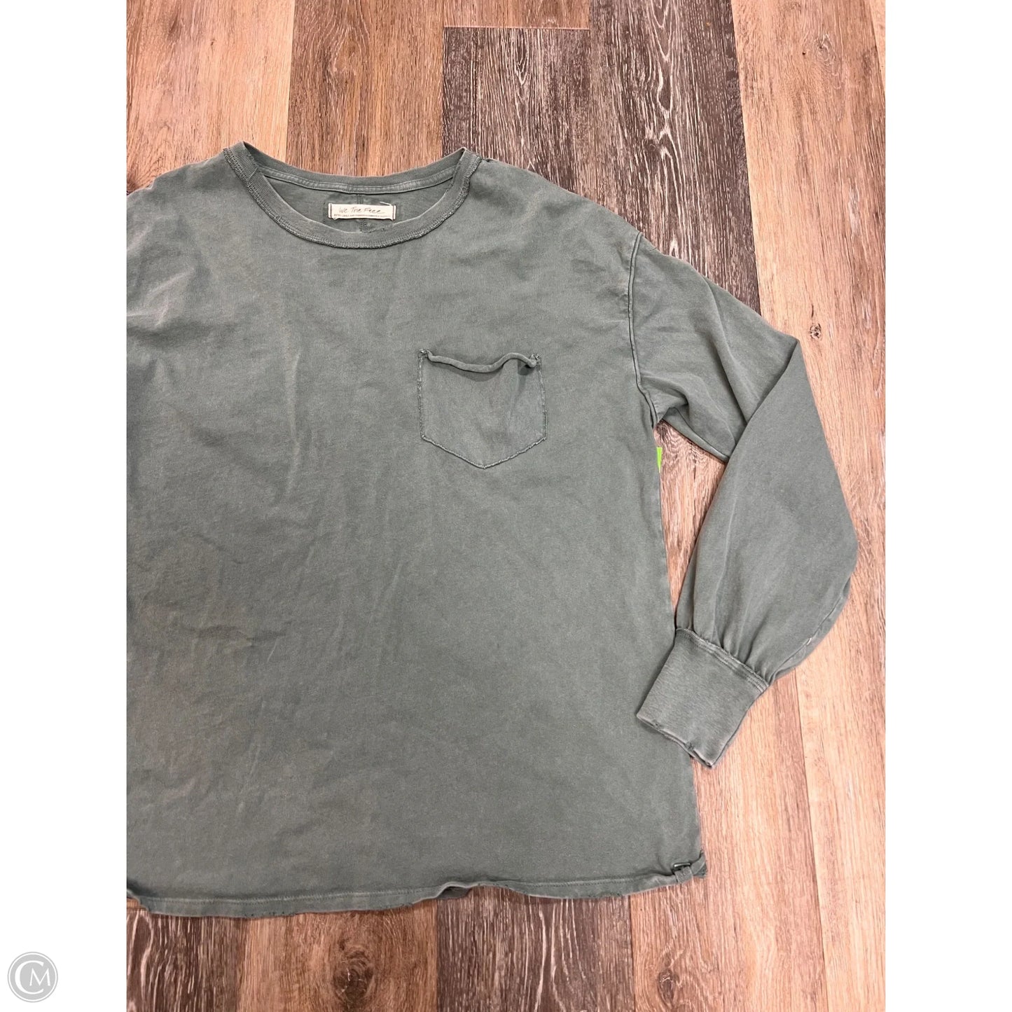 Top Long Sleeve By We The Free In Green, Size: Xs