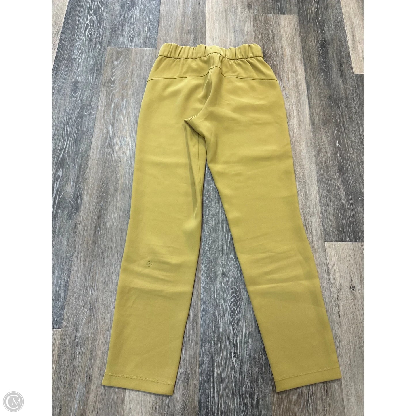 Athletic Pants By Lululemon In Yellow, Size: 2