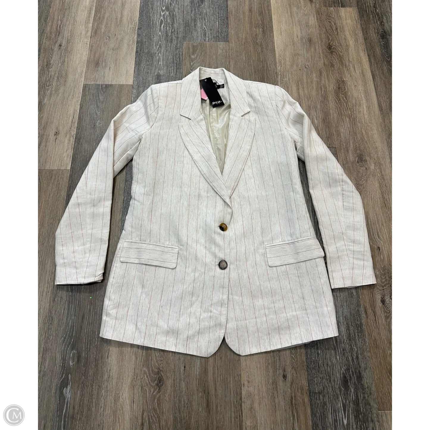 Blazer By Nasty Gal In Cream, Size: 6