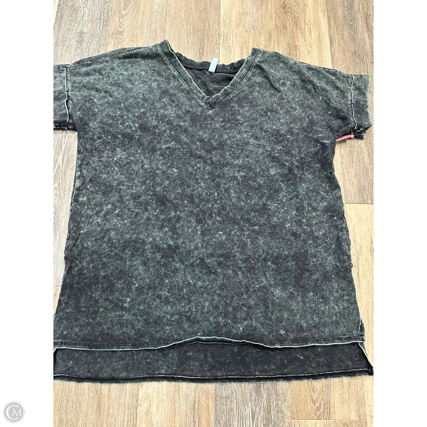 Top Short Sleeve By Zenana Outfitters In Black, Size: 1x