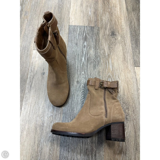 Boots Ankle Heels By HS Trask In Brown, Size: 7.5