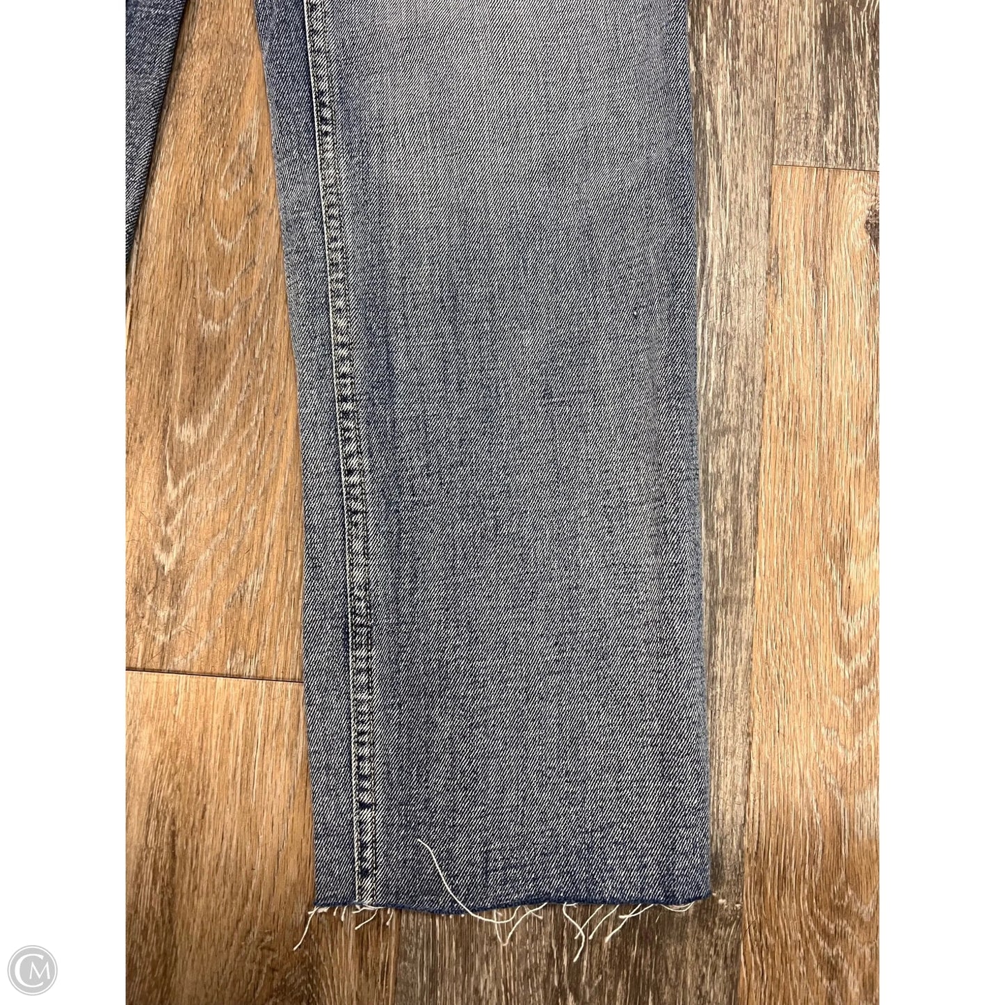 Designer Jeans Straight By L Agence In Blue Denim, Size: 4/27