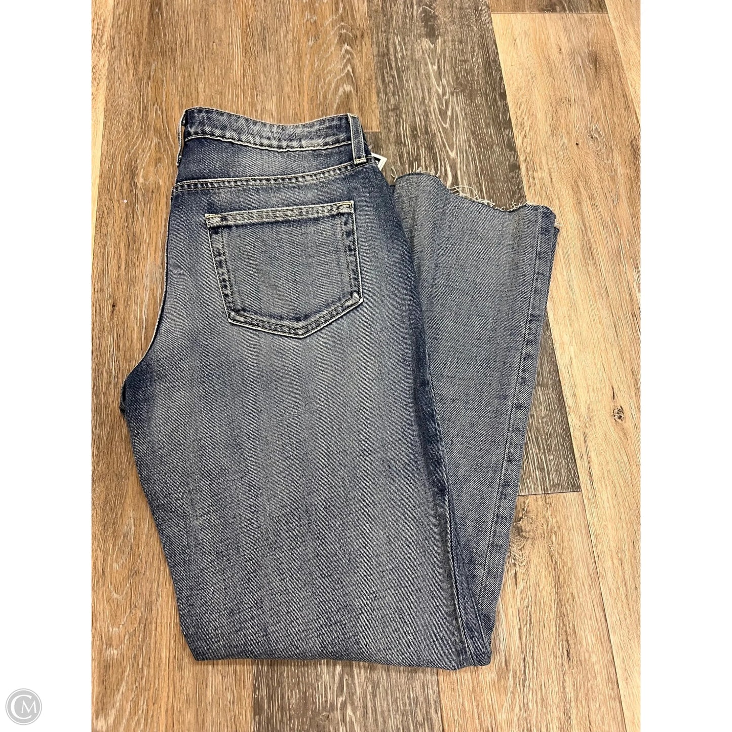 Designer Jeans Straight By L Agence In Blue Denim, Size: 4/27