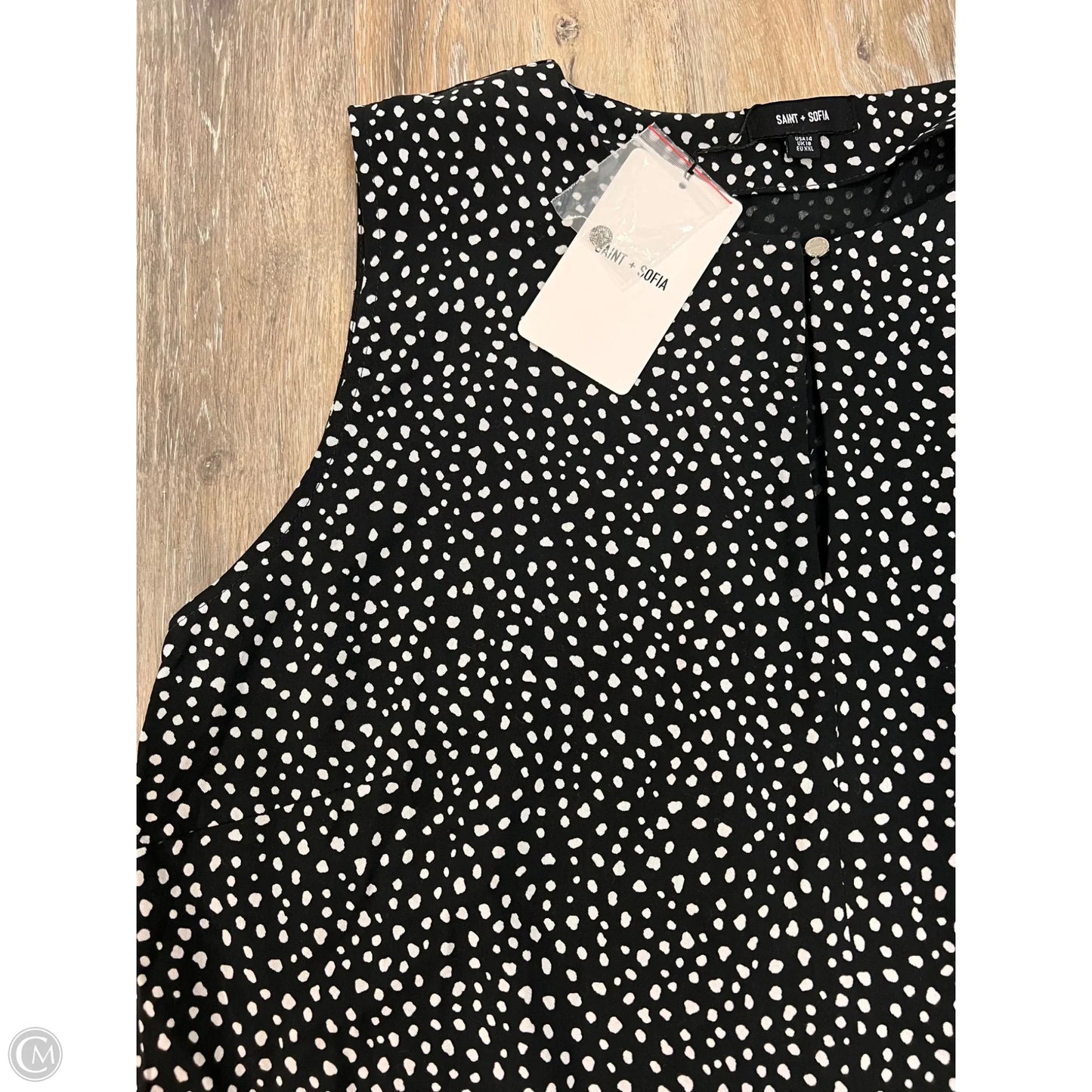 Dress Casual Maxi By Saints and Sofia In Polkadot Pattern, Size: 14
