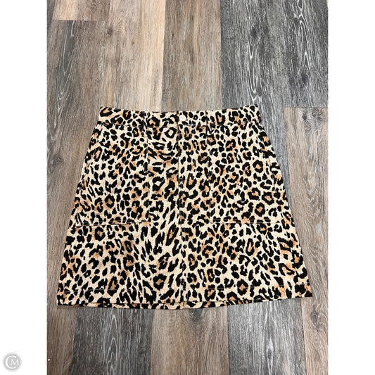 Skirt Mini & Short By J. Crew In Animal Print, Size: 4