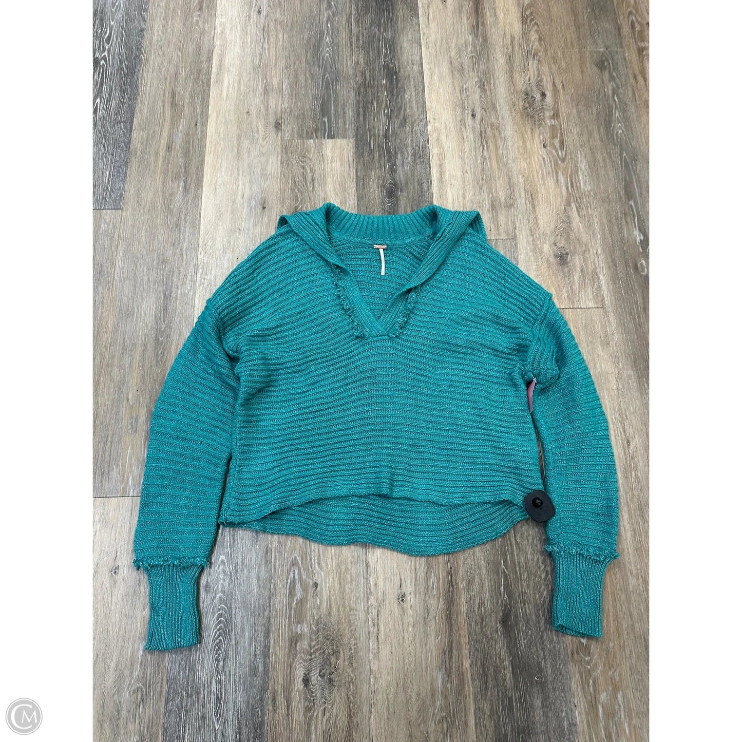 Sweater By Free People In Teal, Size: Xs