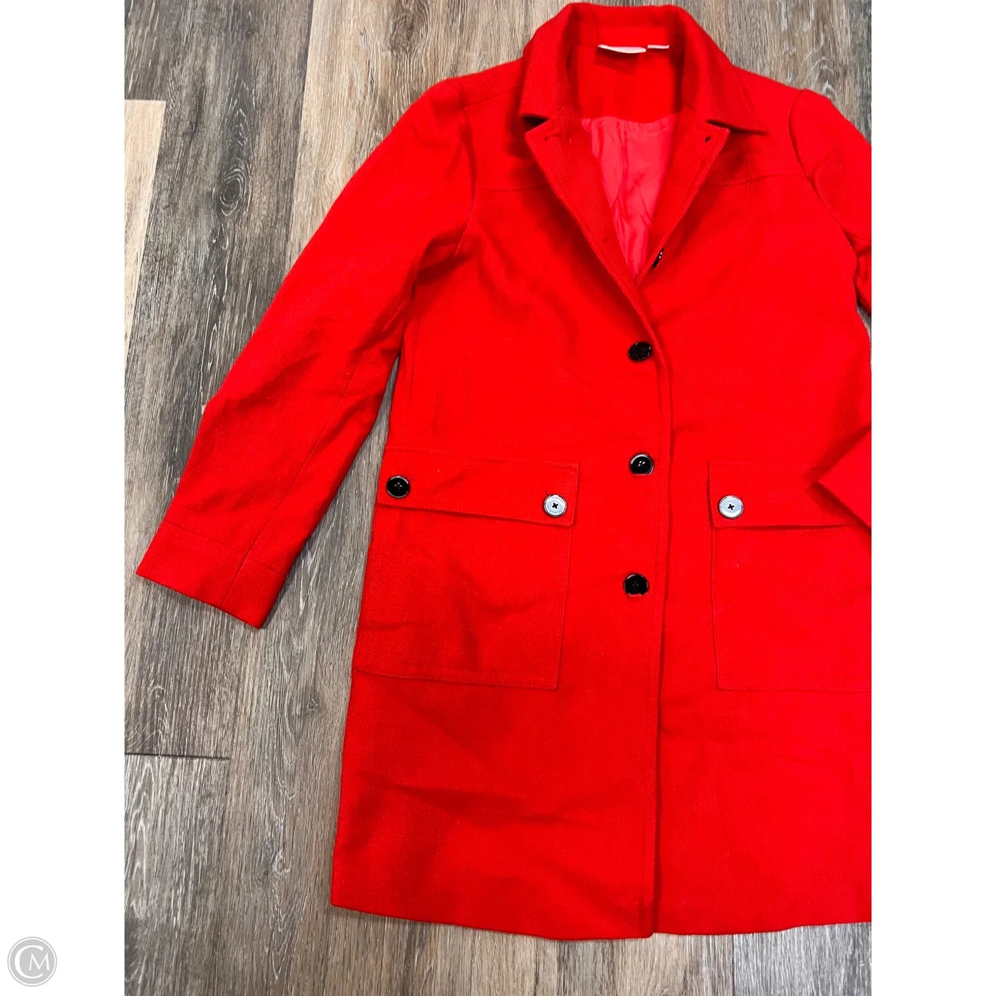 Coat Peacoat By Maeve In Red, Size: 4
