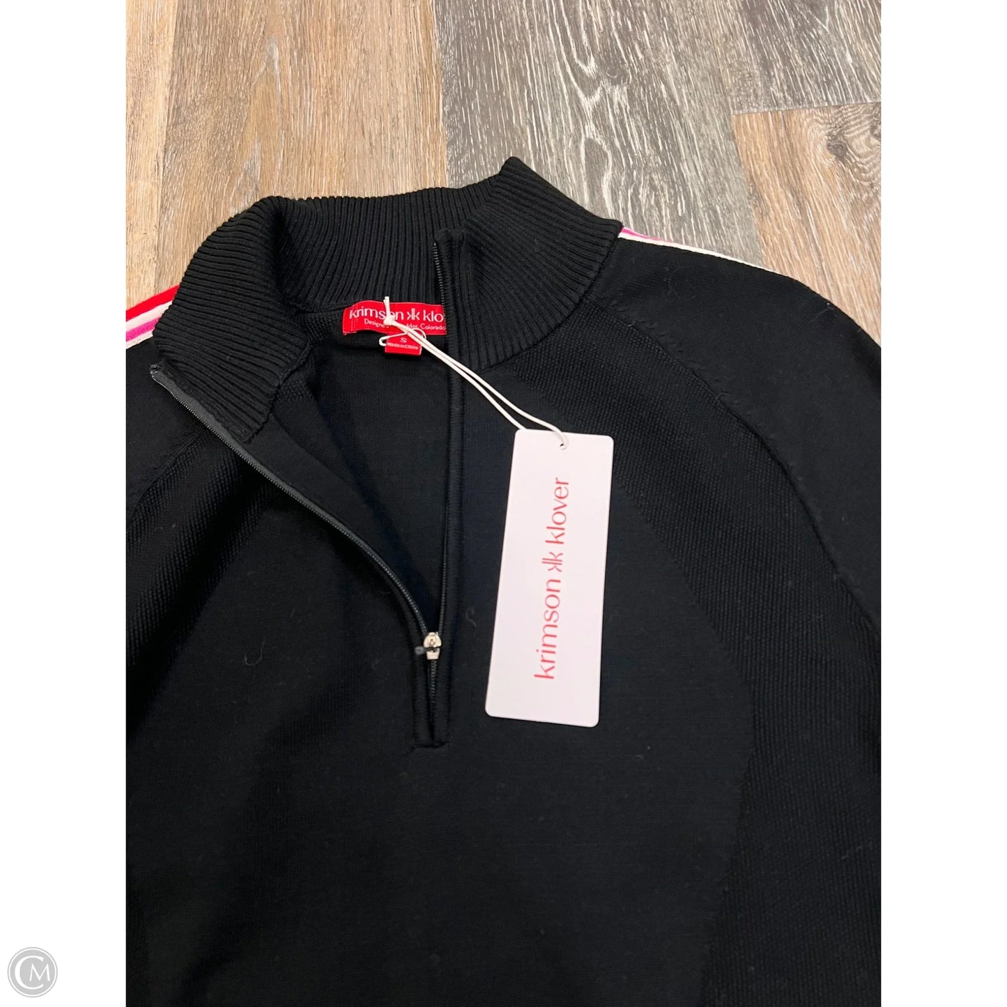 Sweater By Krimson KLOVER In Black & Pink, Size: S