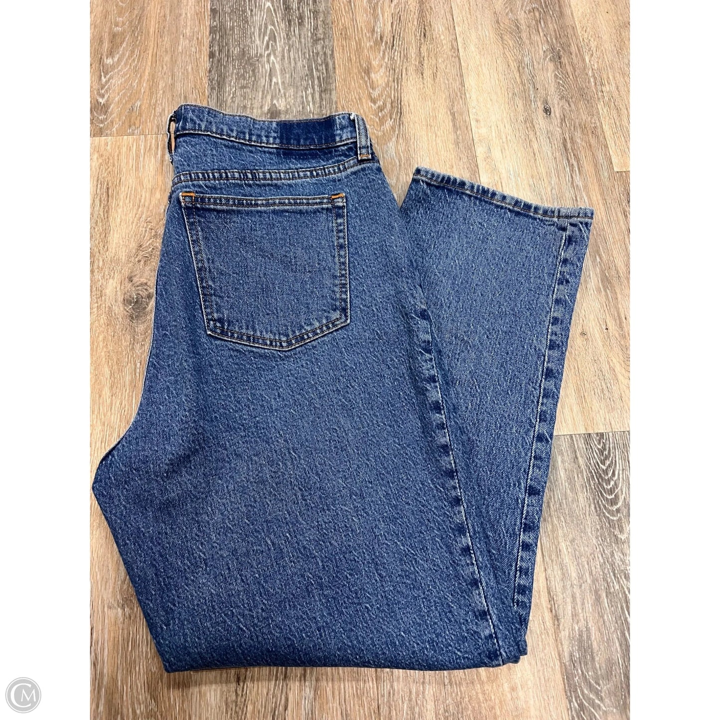 Jeans Straight By Abercrombie And Fitch In Blue Denim, Size: 12p