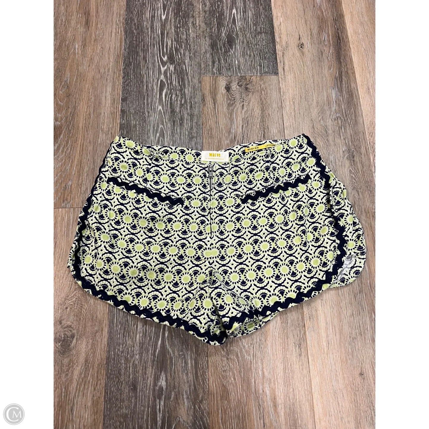 Shorts By Maeve In Blue & Green, Size: 4