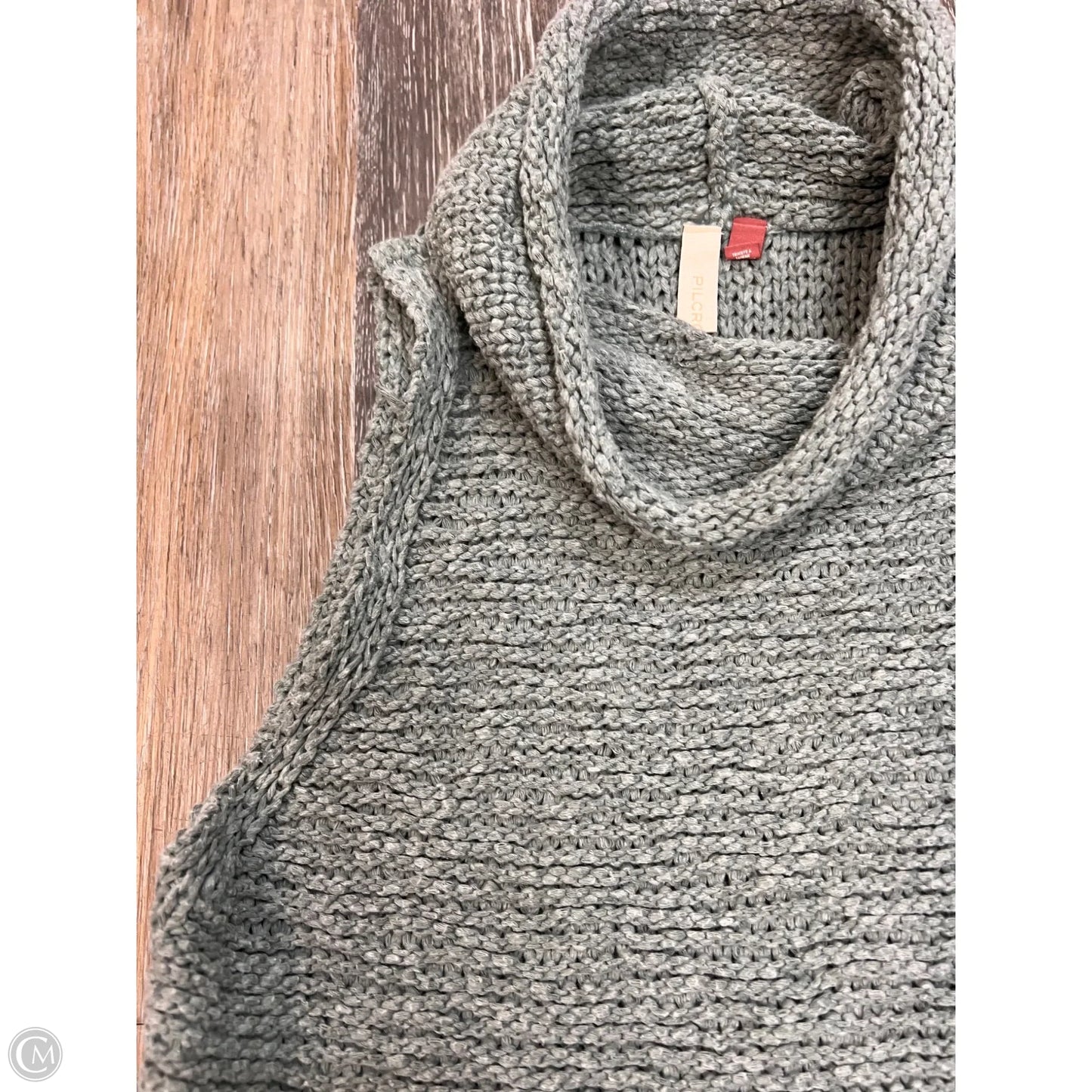 Sweater Short Sleeve By Pilcro In Grey, Size: M