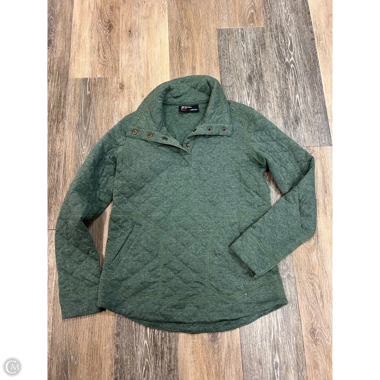 Athletic Sweatshirt Collar By Marmot In Green, Size: Xs