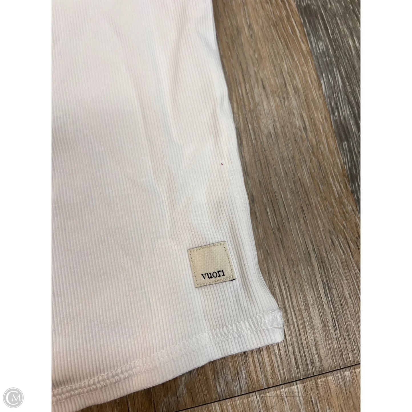 Athletic Top Short Sleeve By Vuori In White, Size: S