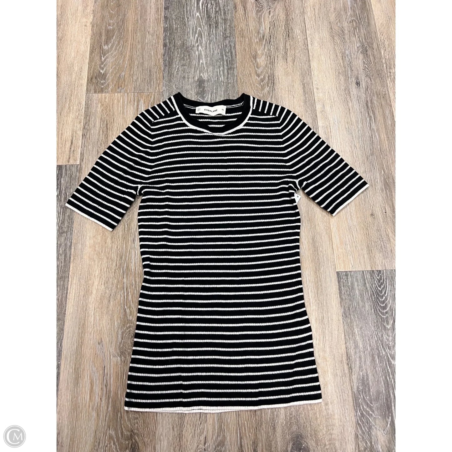 Sweater Short Sleeve By Everlane In Striped Pattern, Size: Xs