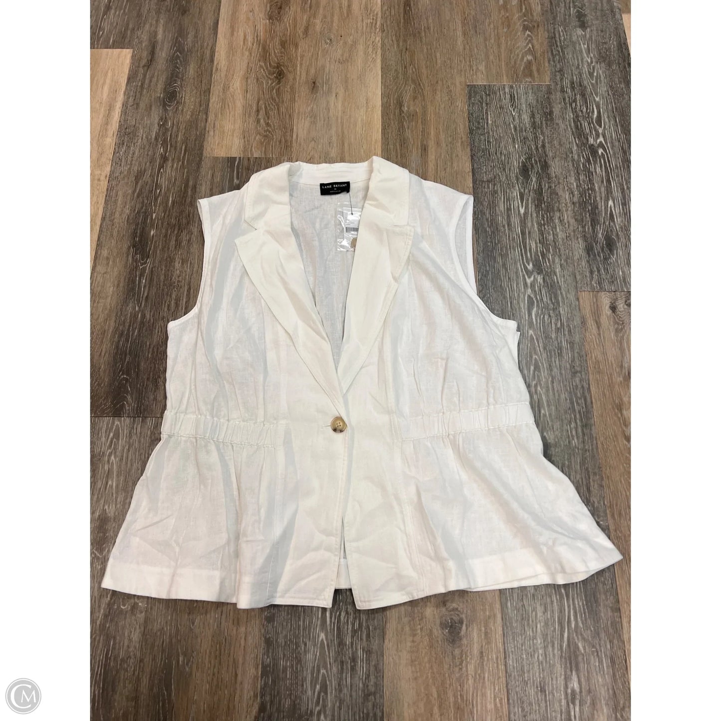 Vest Other By Lane Bryant In White, Size: 18