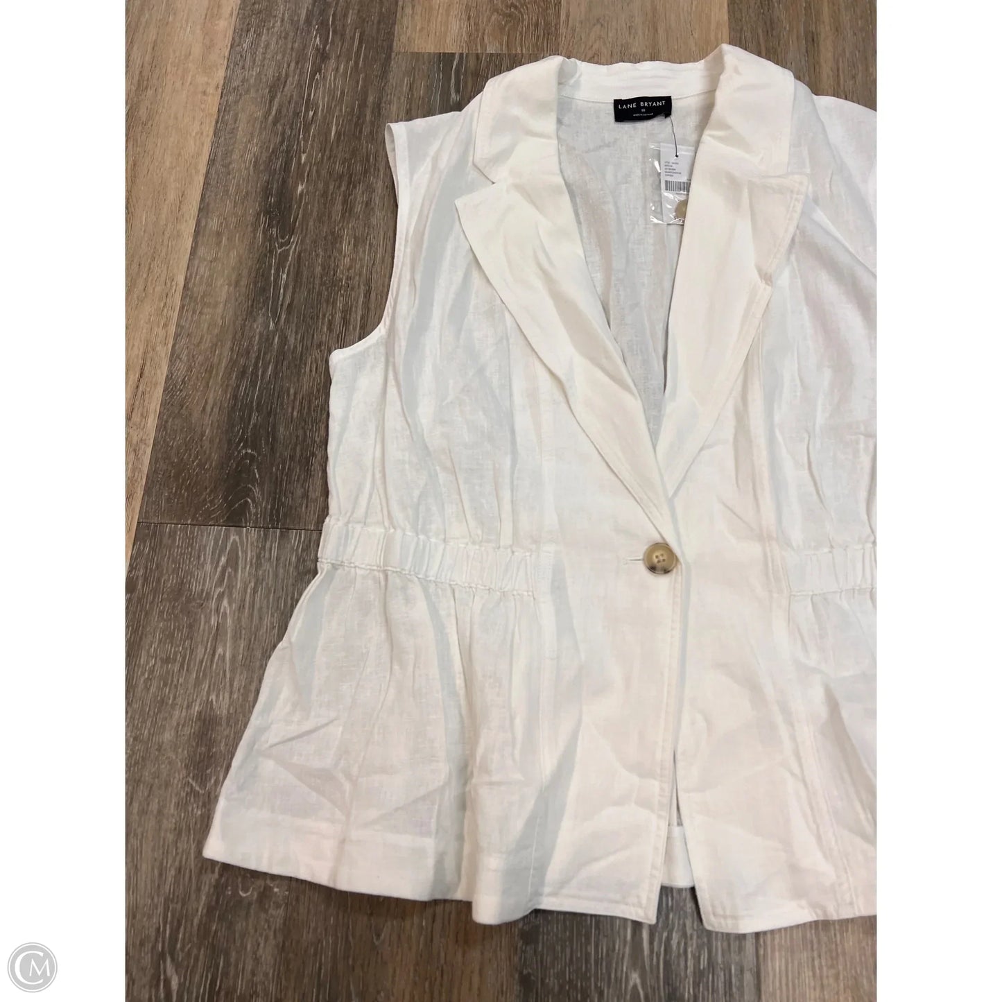 Vest Other By Lane Bryant In White, Size: 18