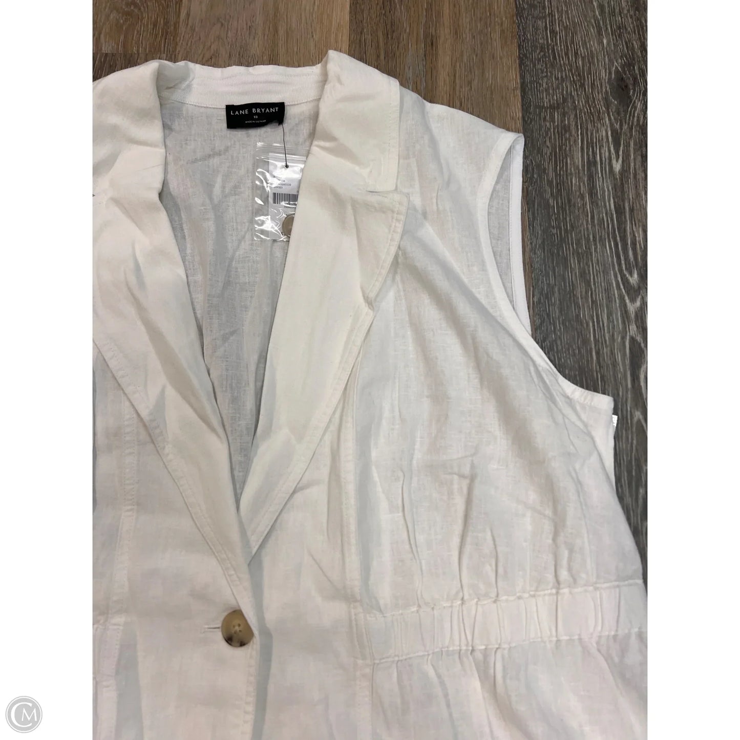 Vest Other By Lane Bryant In White, Size: 18