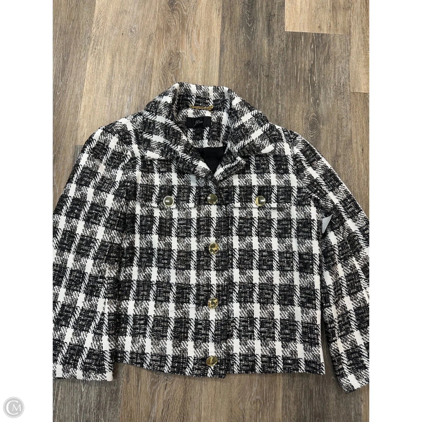 Blazer By J. Crew In Black & White, Size: 4