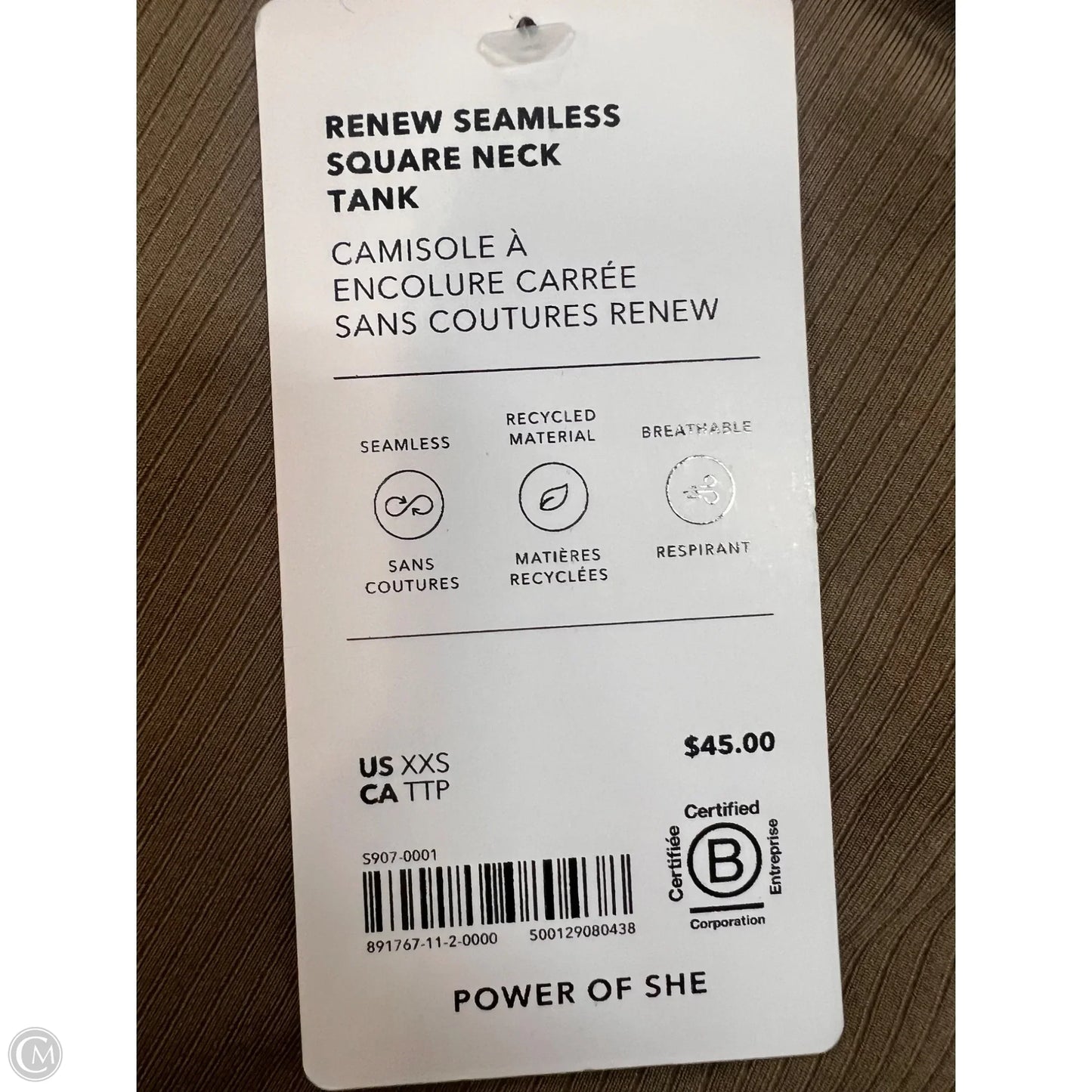 Athletic Tank Top By Athleta In Brown, Size: Xxs