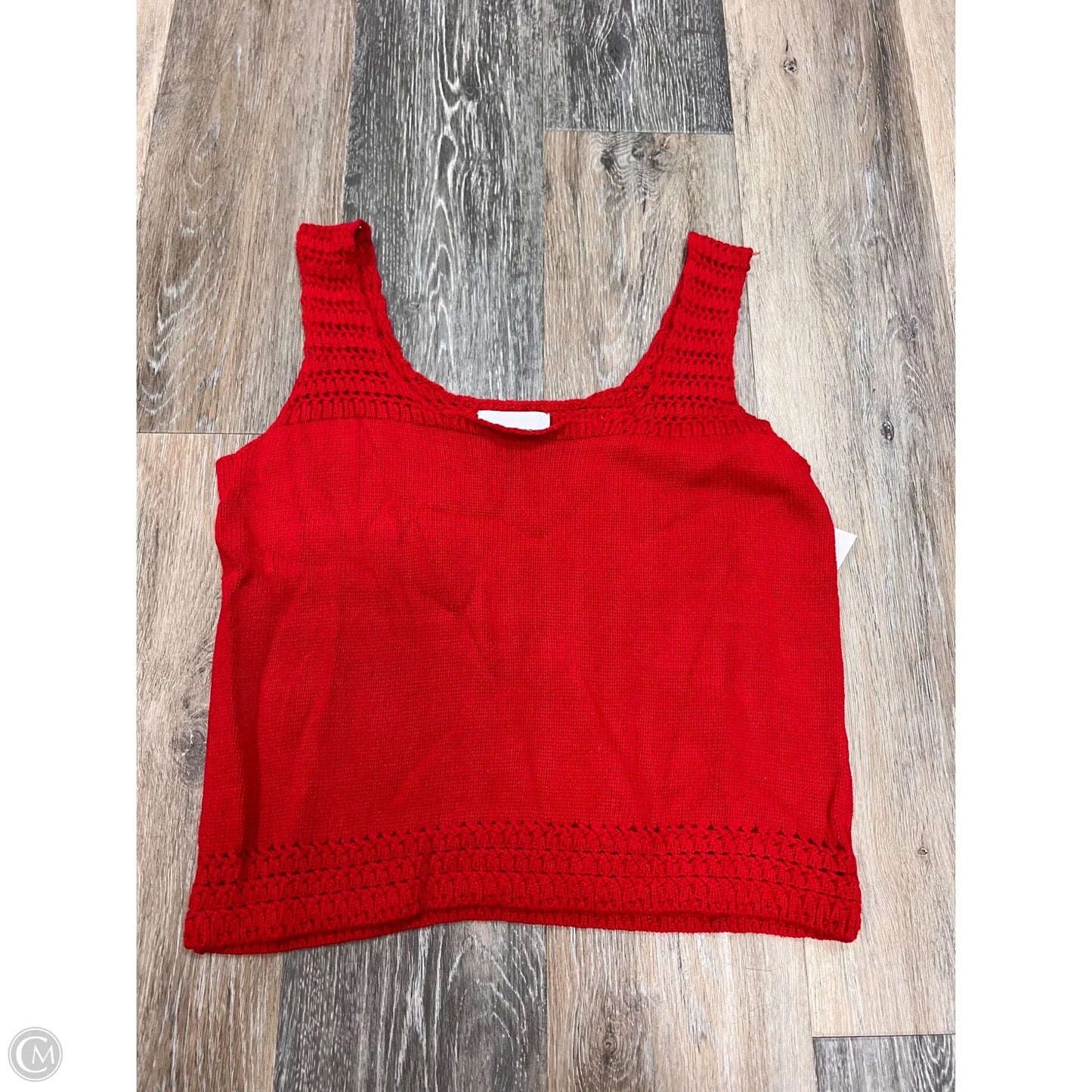 Top Sleeveless By Stitches and Stripes In Red, Size: S