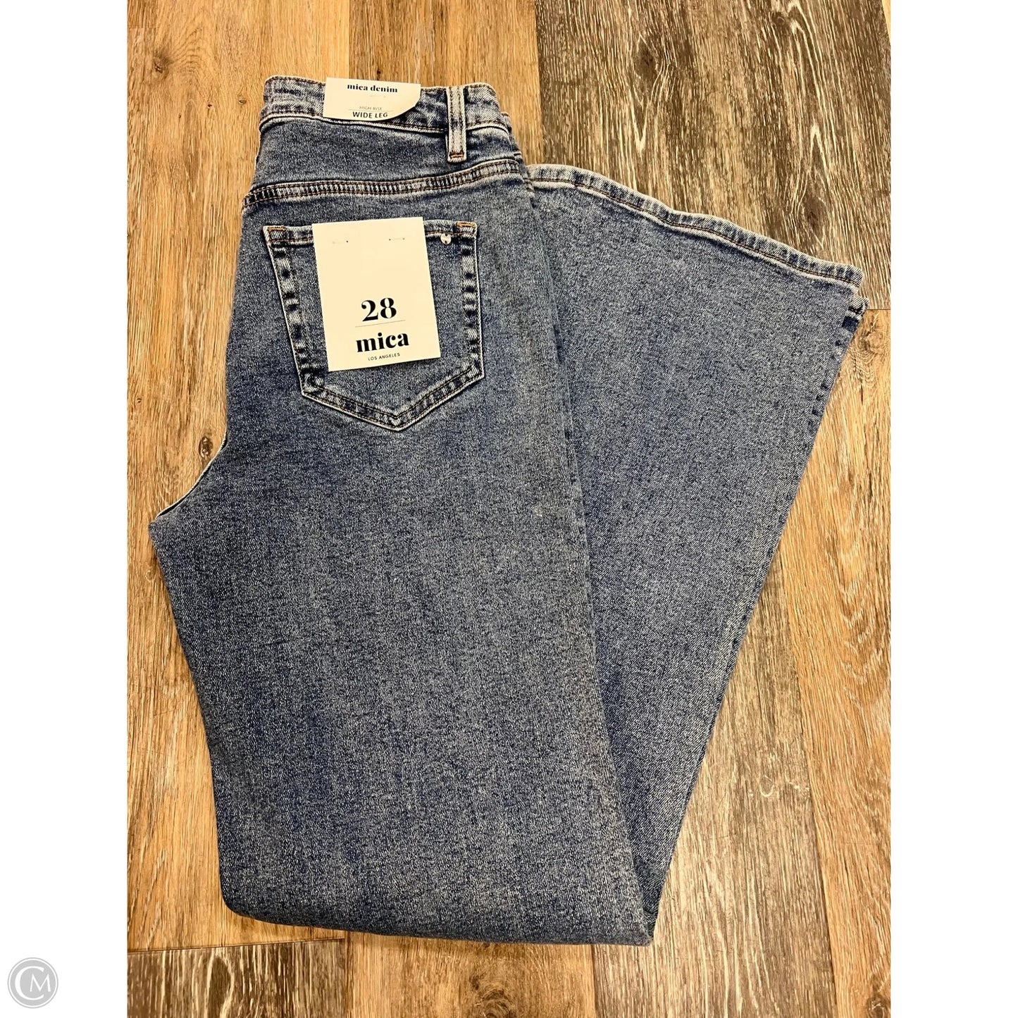 Jeans Wide Leg By Mica In Blue Denim, Size: 6/28