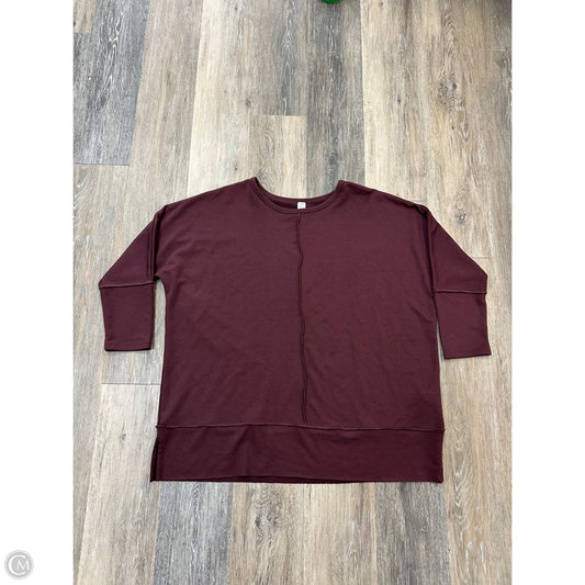 Top Long Sleeve By Spanx In Purple, Size: L