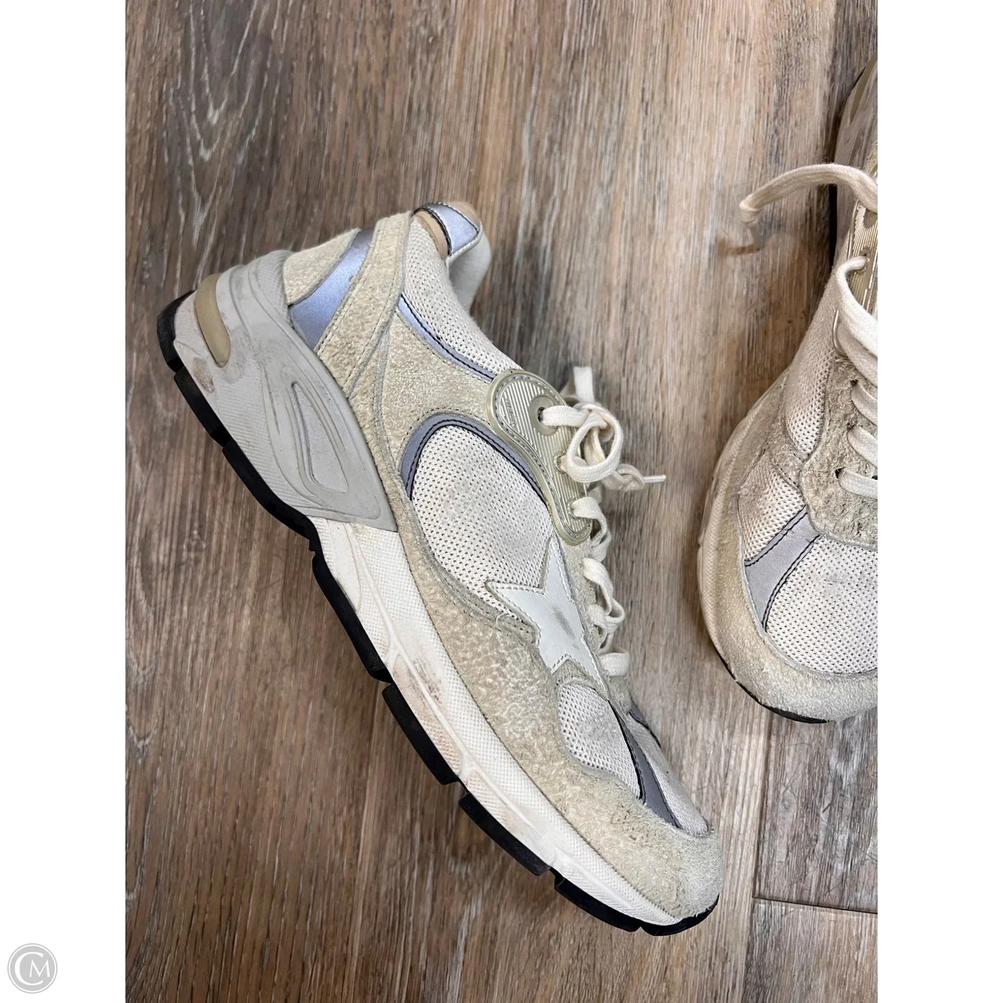Shoes Luxury Designer By Golden Goose In Grey, Size: 7
