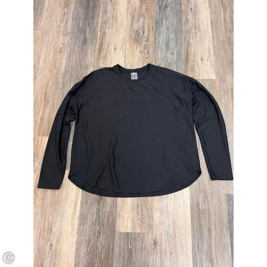 Athletic Top Long Sleeve Crewneck By Calia In Black, Size: L