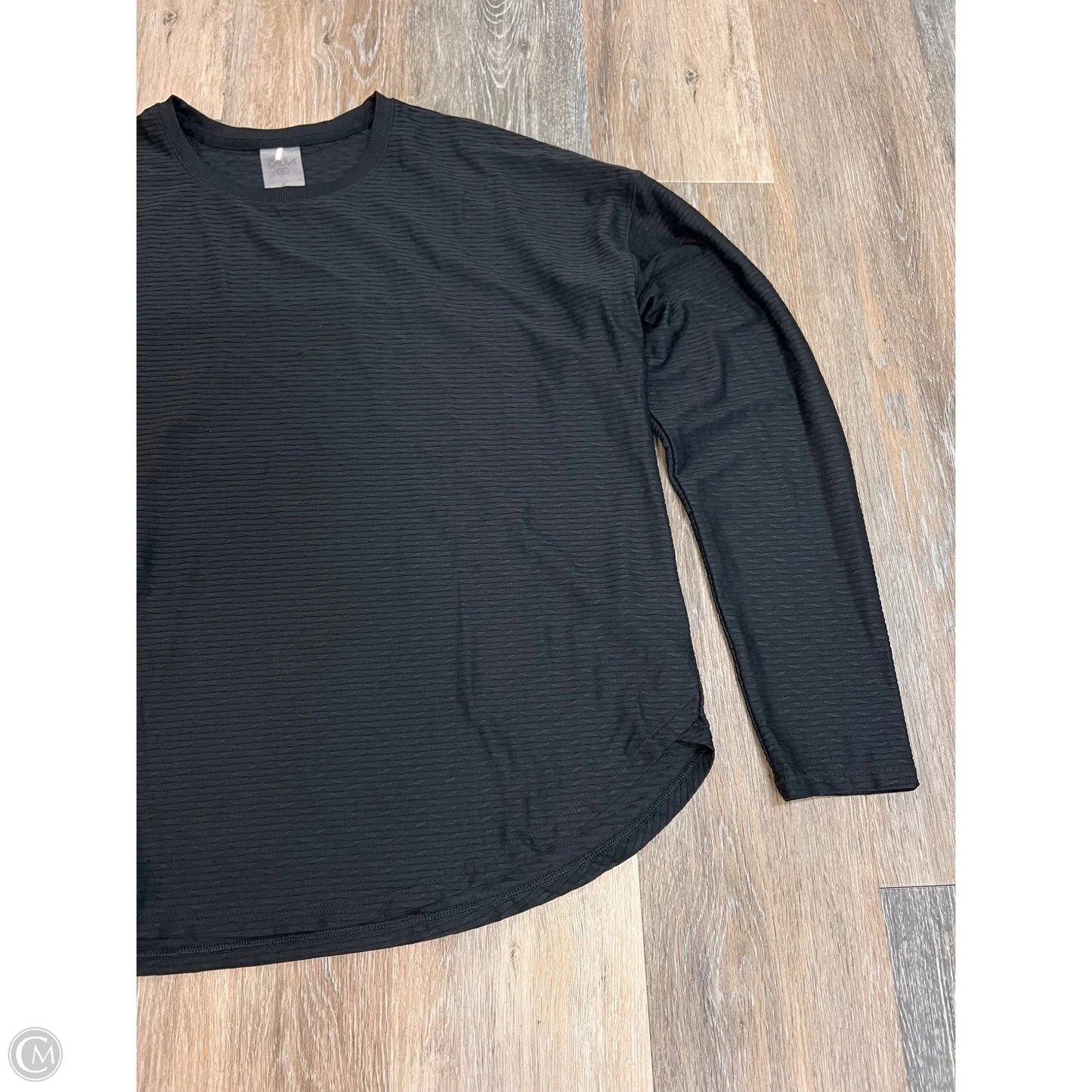 Athletic Top Long Sleeve Crewneck By Calia In Black, Size: L