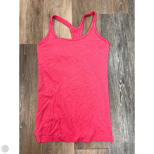 Athletic Tank Top By Lululemon In Coral, Size: 8