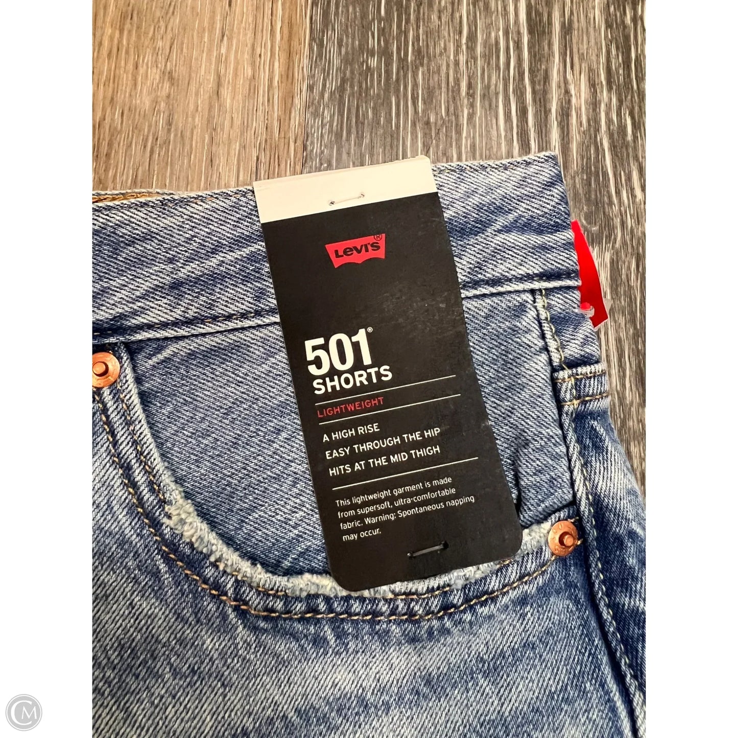 Shorts By Levis In Blue Denim, Size: 8/29