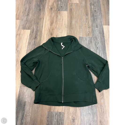 Athletic Sweatshirt Collar By Lululemon In Green, Size: Xl