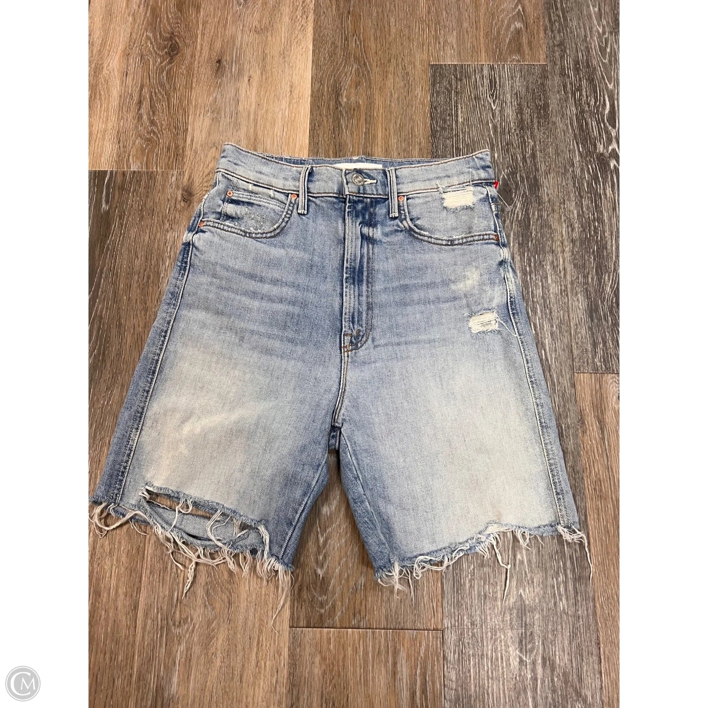 Shorts Designer By Mother In Blue Denim, Size: 1/25