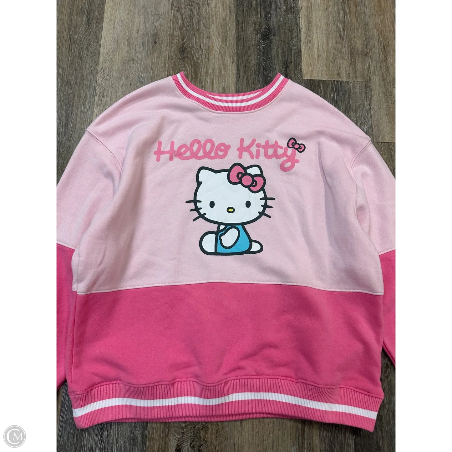 Sweatshirt Crewneck By Hello Kitty In Pink, Size: Xxl