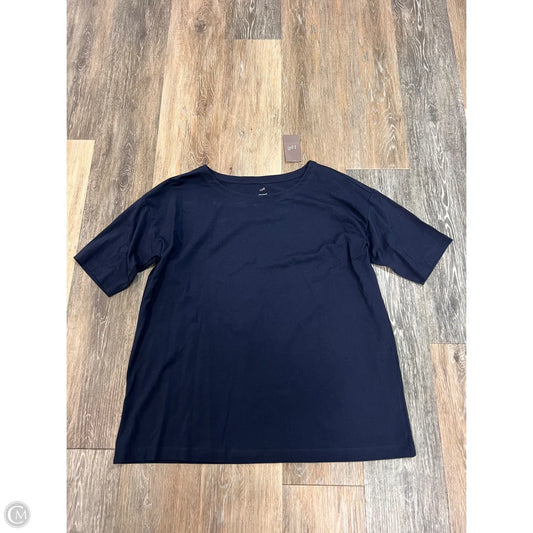 Top Short Sleeve By J. Jill In Navy, Size: M