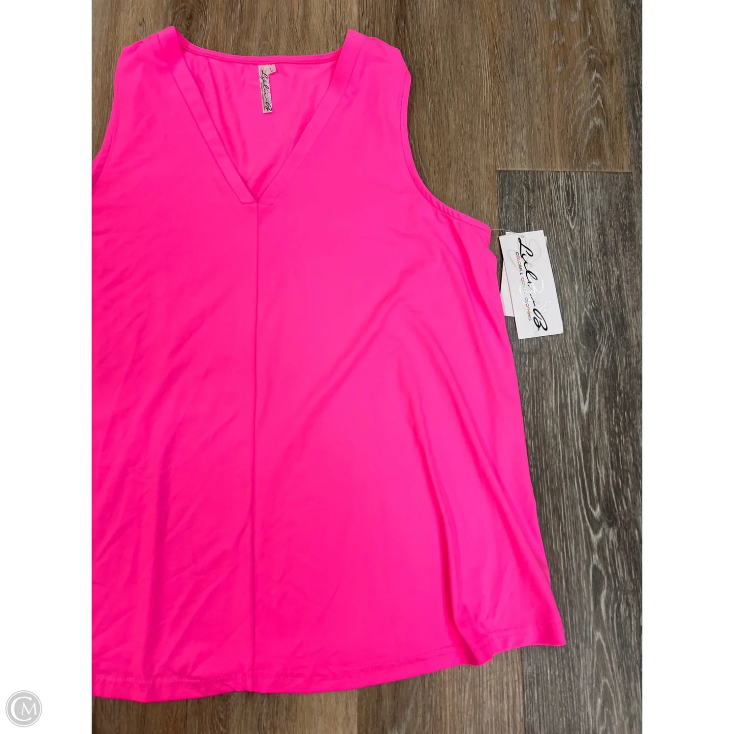 Tank Top By Lulu B In Pink, Size: L