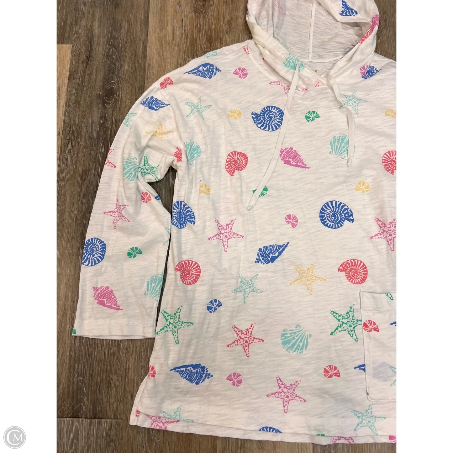 Top Long Sleeve By Habitat In White, Size: L