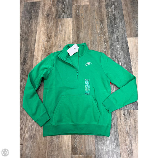 Athletic Sweatshirt Collar By Nike Apparel In Green, Size: S
