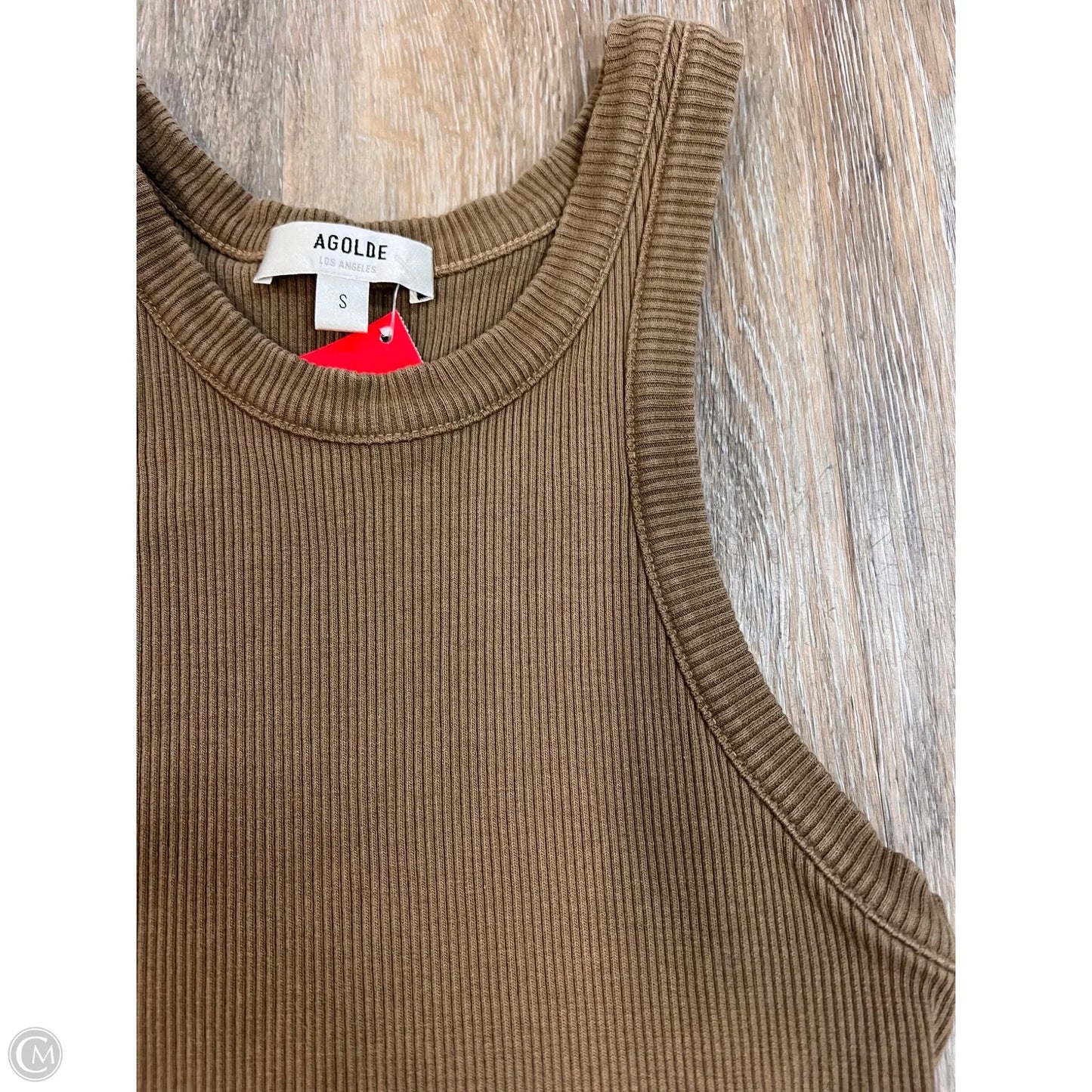 Tank Top By Agolde In Tan, Size: S