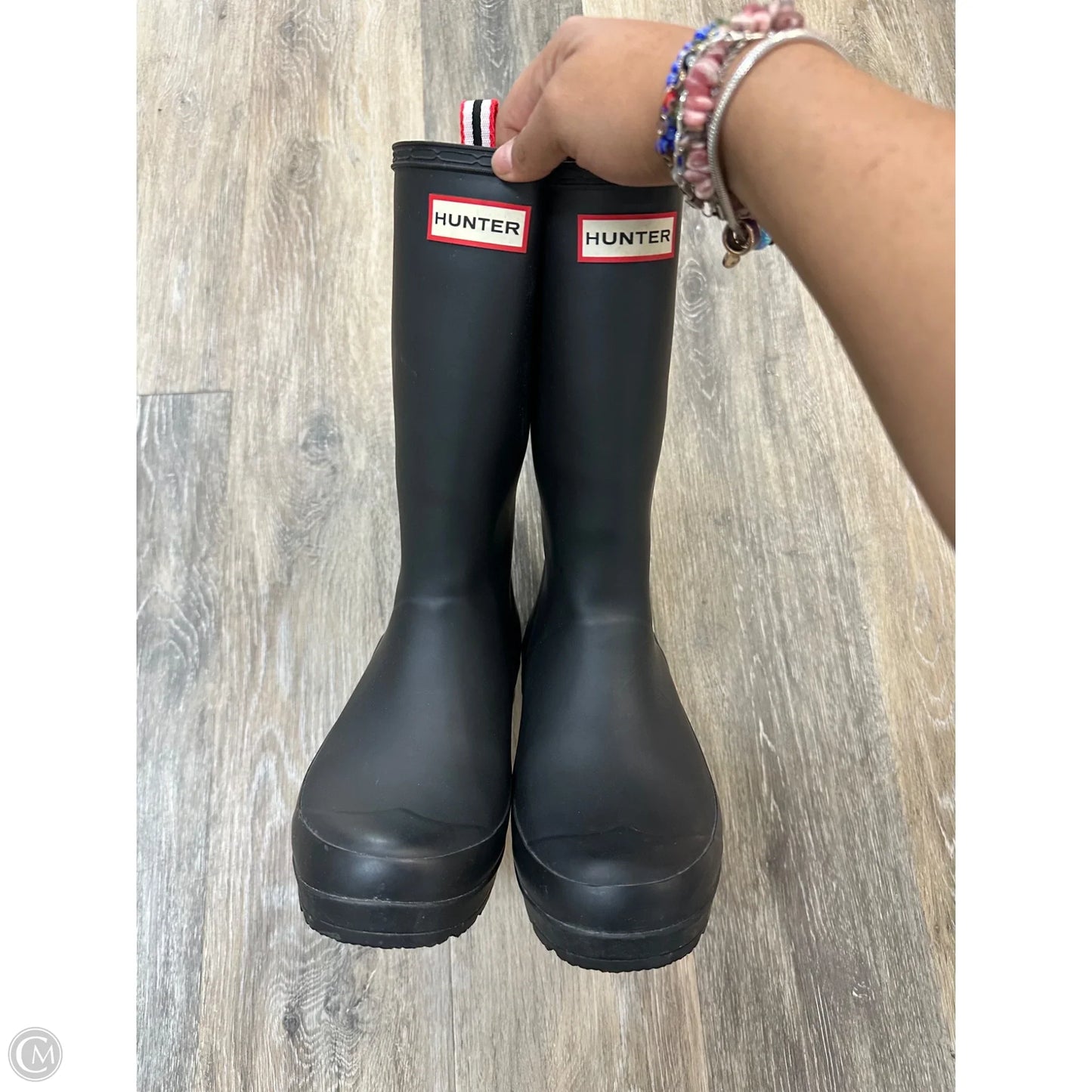 Boots Rain By Hunter In Black, Size: 7